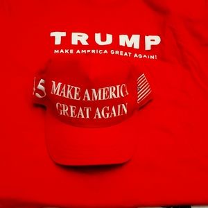 Trump MAGA shirt and hat